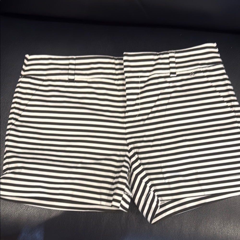 Calvin Klein Black and White Striped Women's Bermudas
